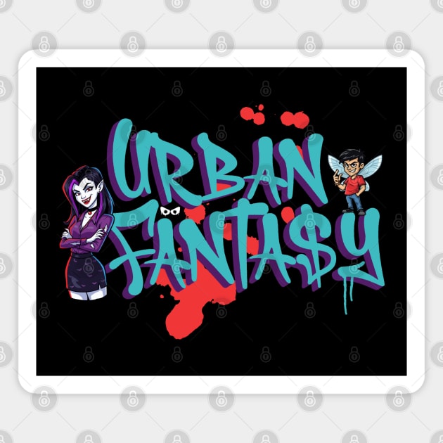 Urban Fantasy Genre Lover Magnet by H. R. Sinclair